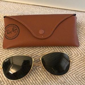 Original Gold and green RayBan aviators